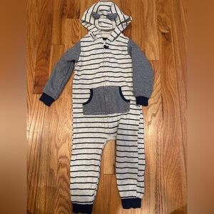 Carter’s Striped Hooded Baby Onesie